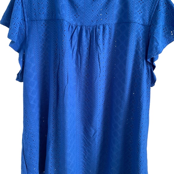 Kim Rogers NWT Ollie Blue Top. Size L - Picture 4 of 6